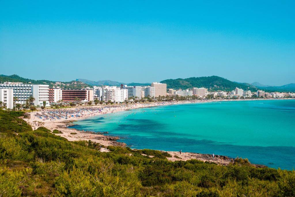 Cala Millor Mallorca mit Strand und Hotels